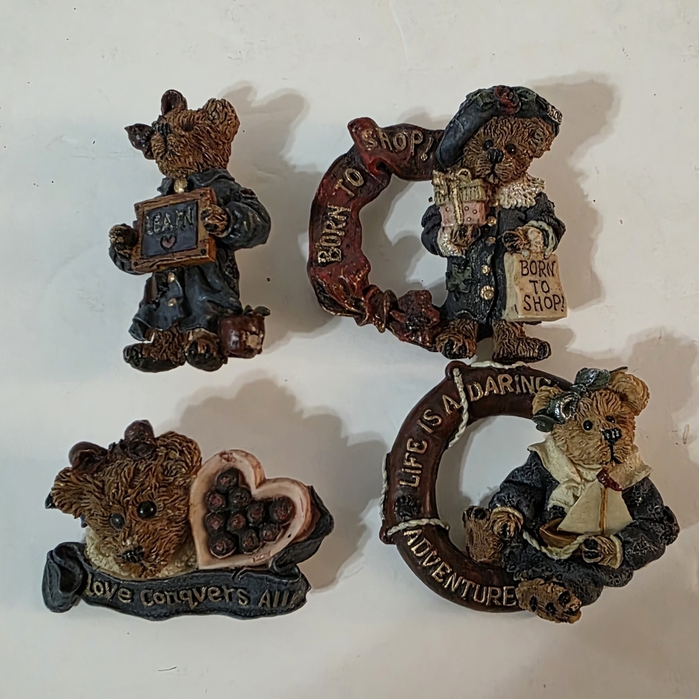 Boyds Bears Brooch Set Of 4